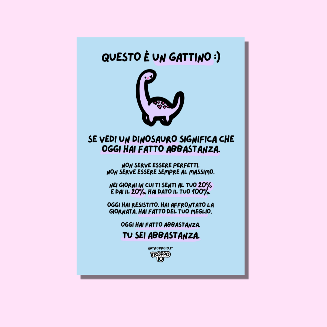 poster questo è un gattino