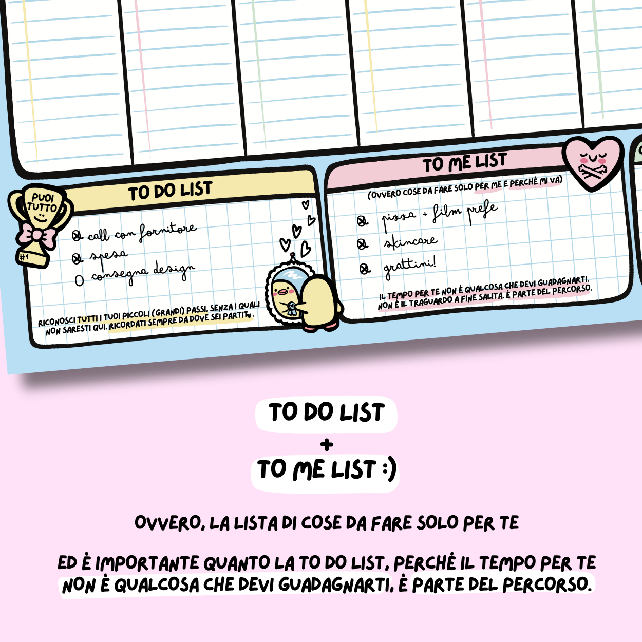 planner settimanale "un oggi alla volta"