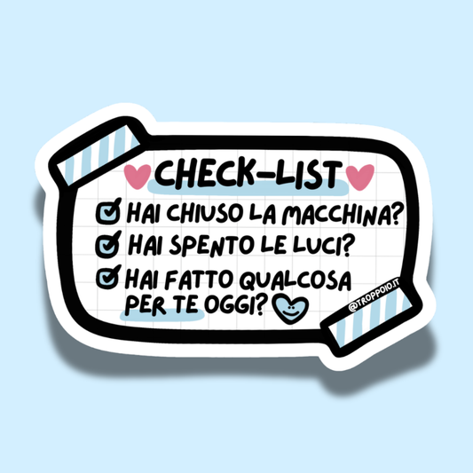 sticker hai chiuso la macchina?