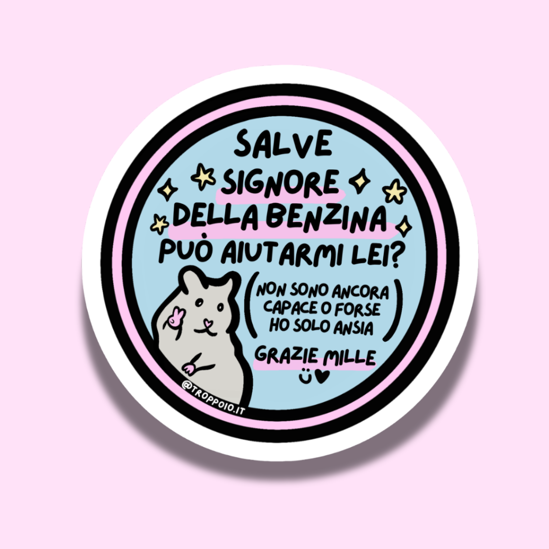 sticker salve signore della benzina